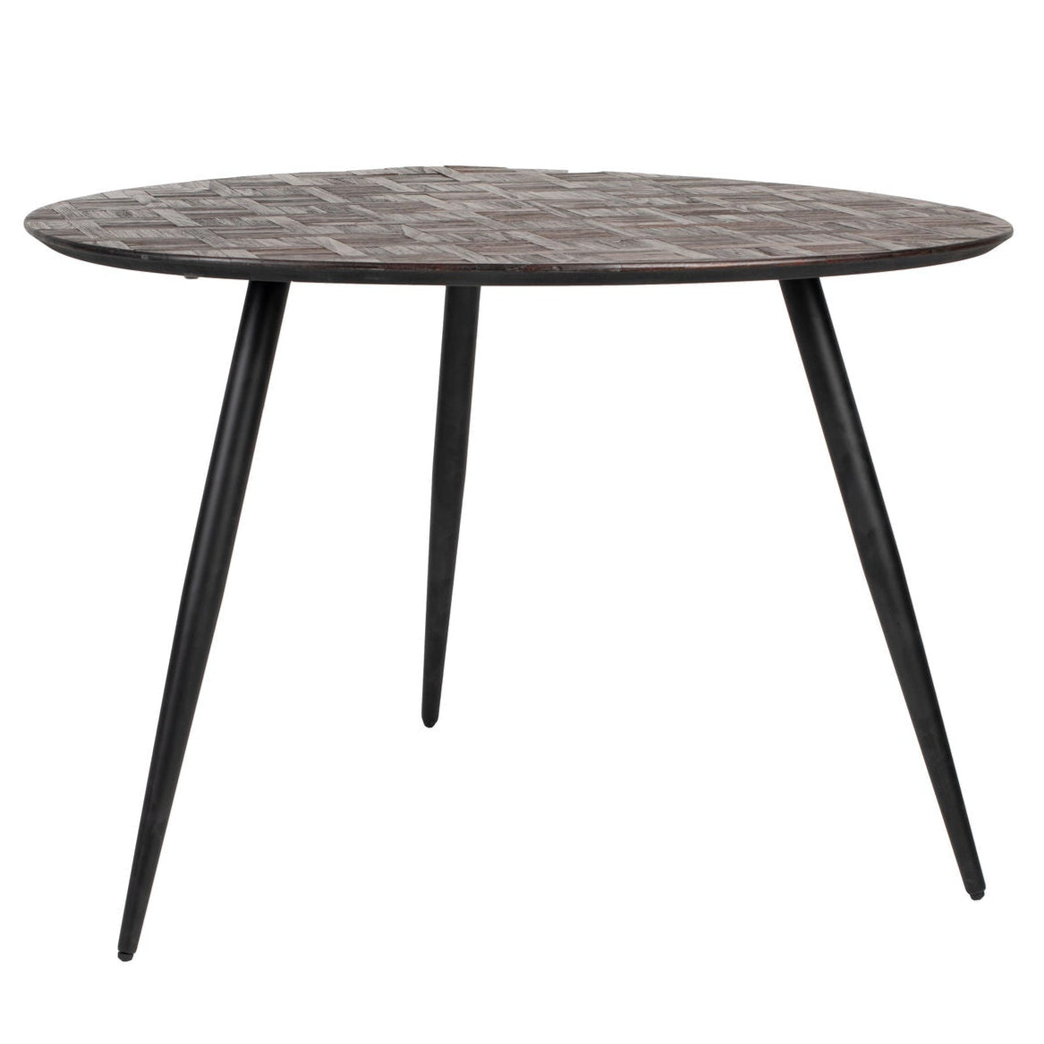 Webster Brown Teak Wood Round Dining Table