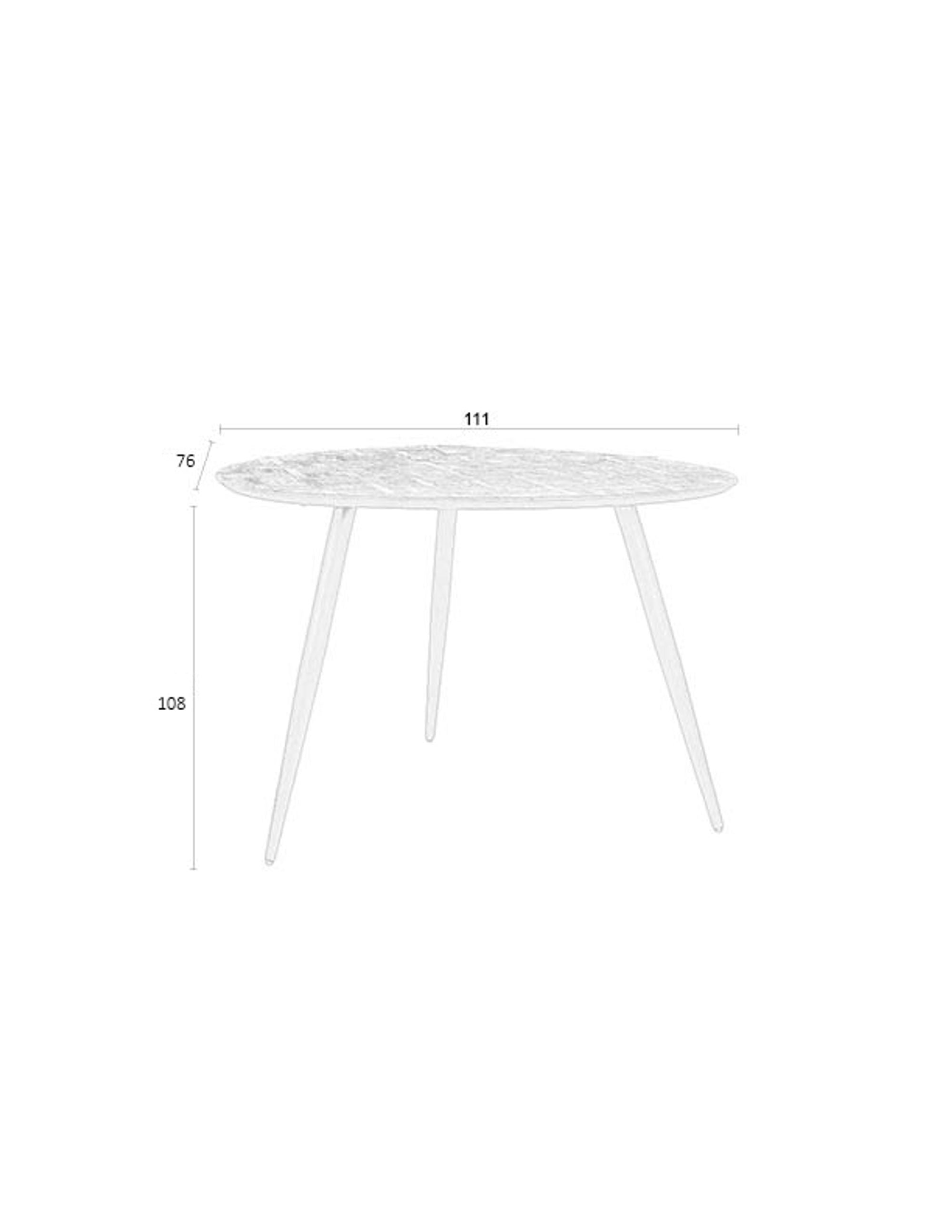 Webster Brown Teak Wood Round Dining Table