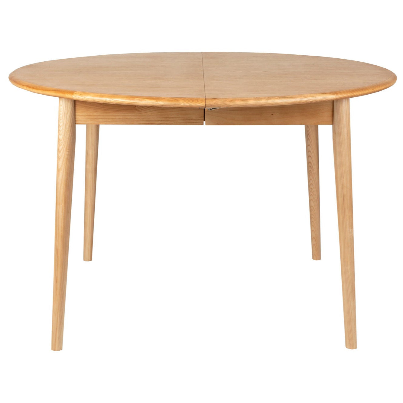 Zuiver Twist Natural Oak Wood Extending Round Dining Table