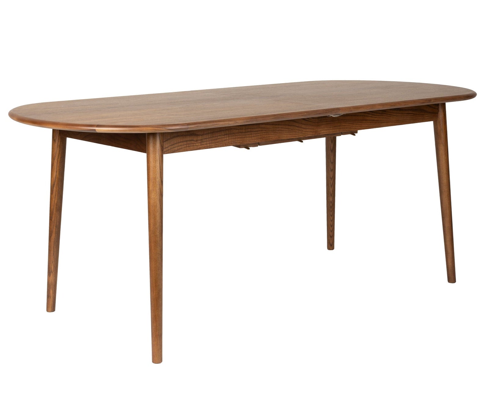 Zuiver Twist Walnut Brown Wood Extending Rectangle Dining Table