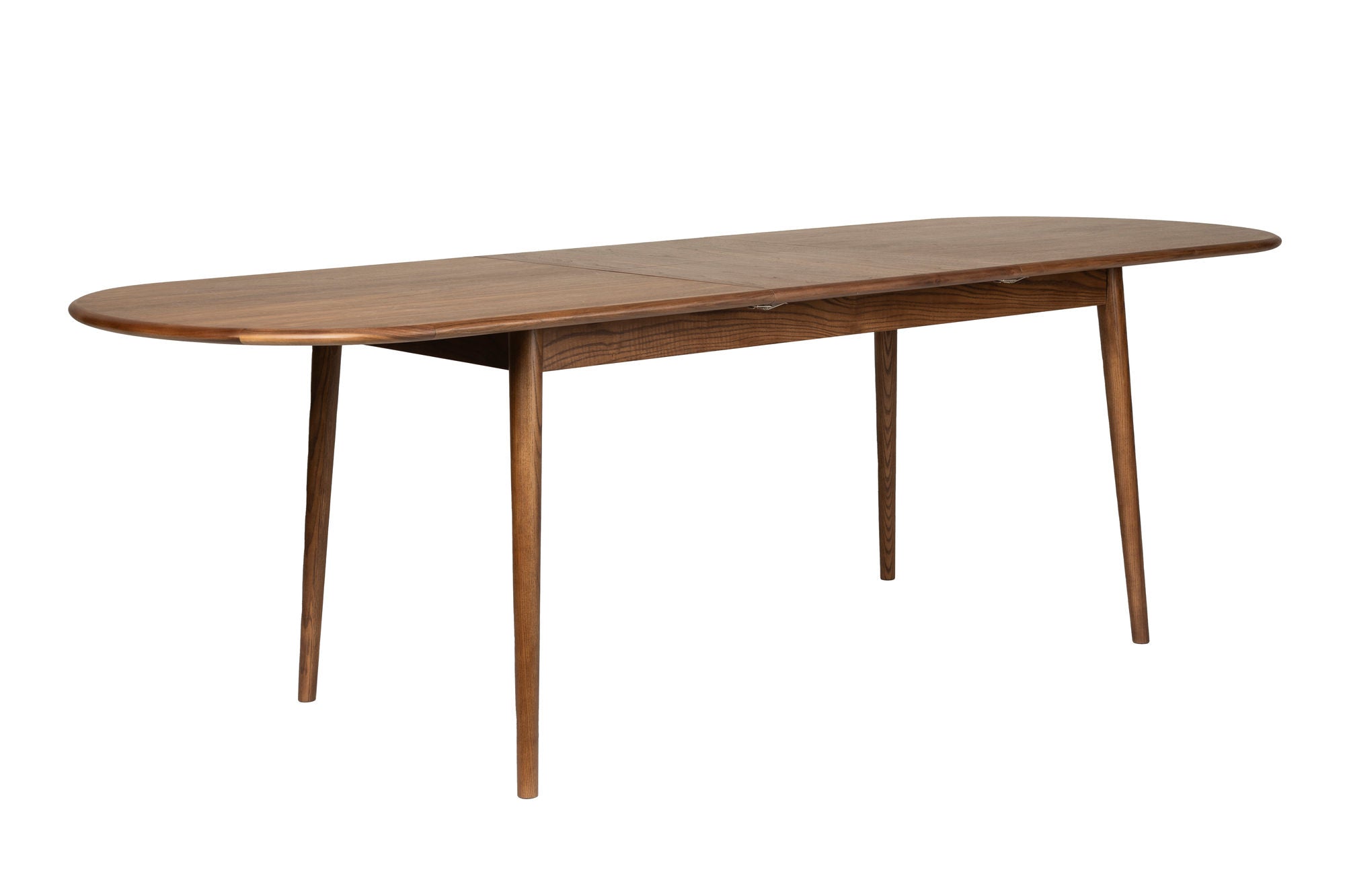 Zuiver Twist Walnut Brown Wood Extending Rectangle Dining Table