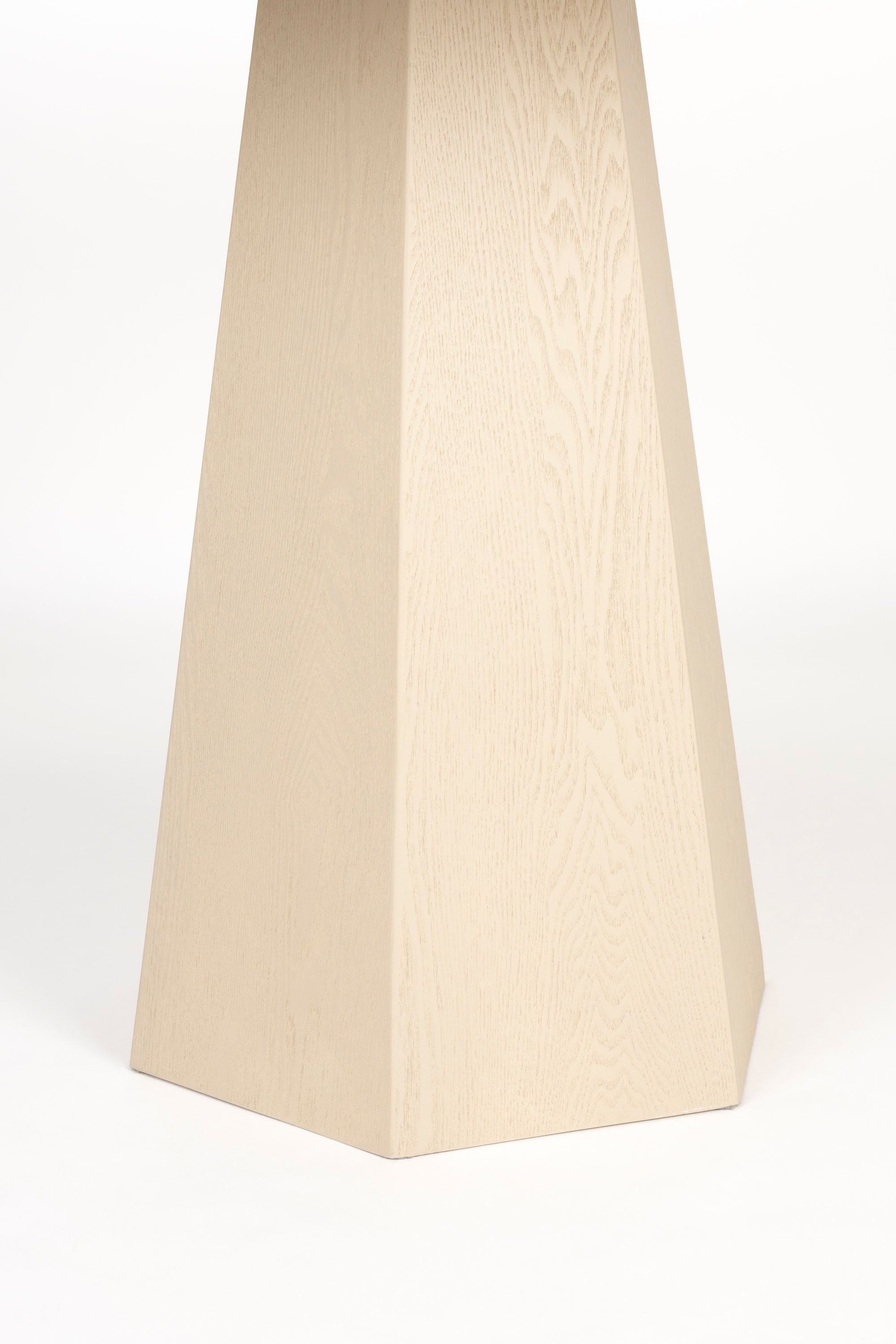 Zuiver Pilar Angled Brown Rice Ash Wood Round Dining Table