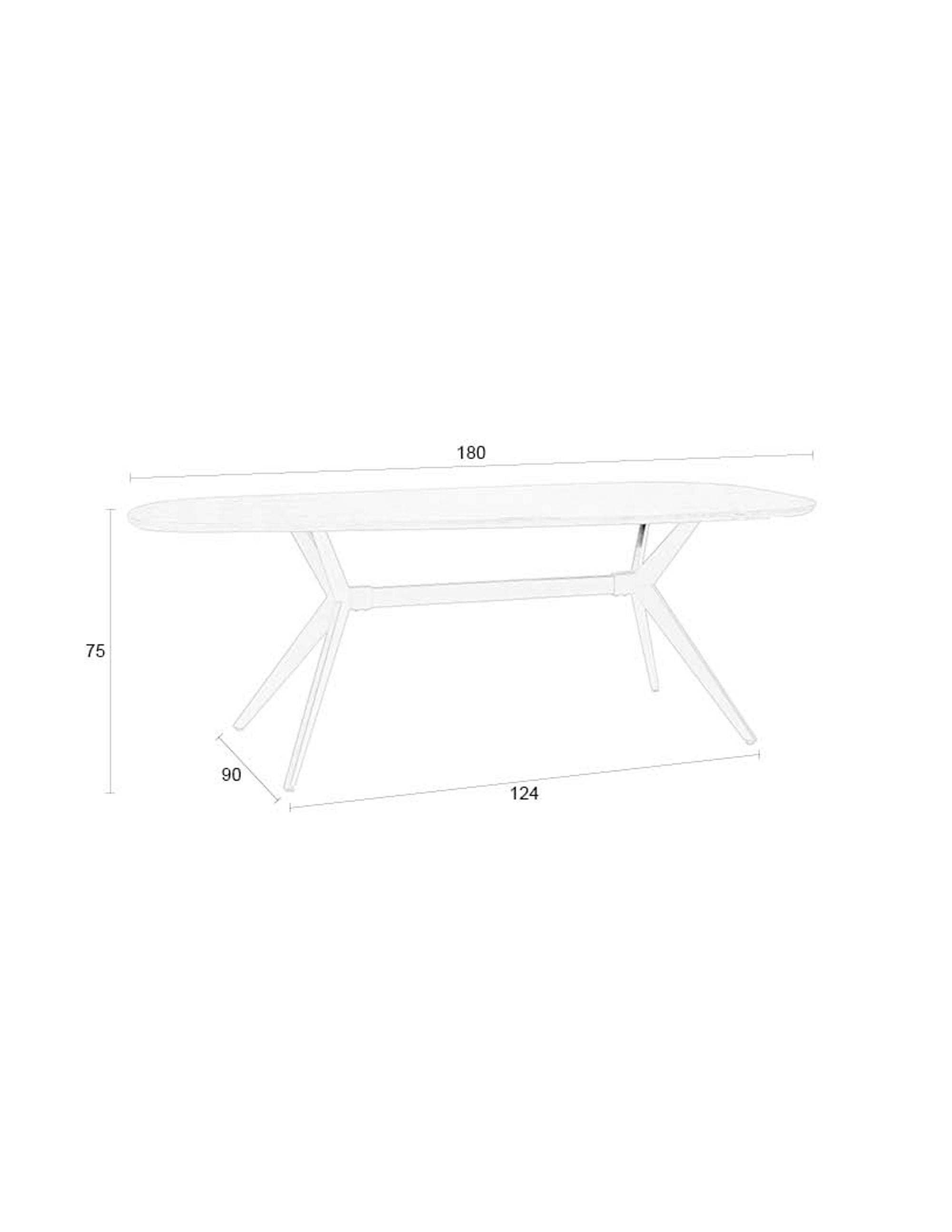 Chase Organic Walnut Brown Wood Rectangular Dining Table