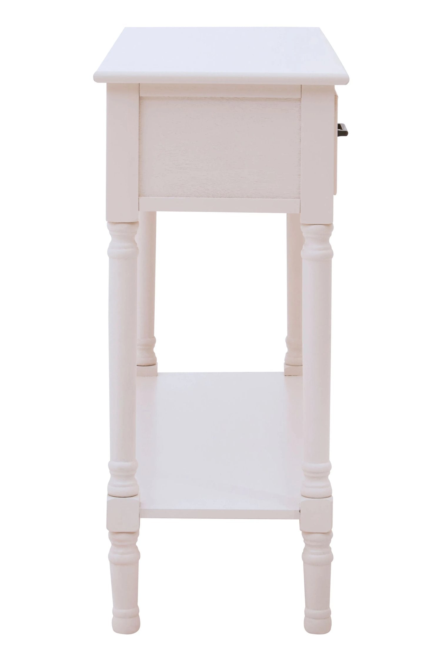 Chelsea White Wood 2 Drawer Console Table 90 x 33 x 75cm