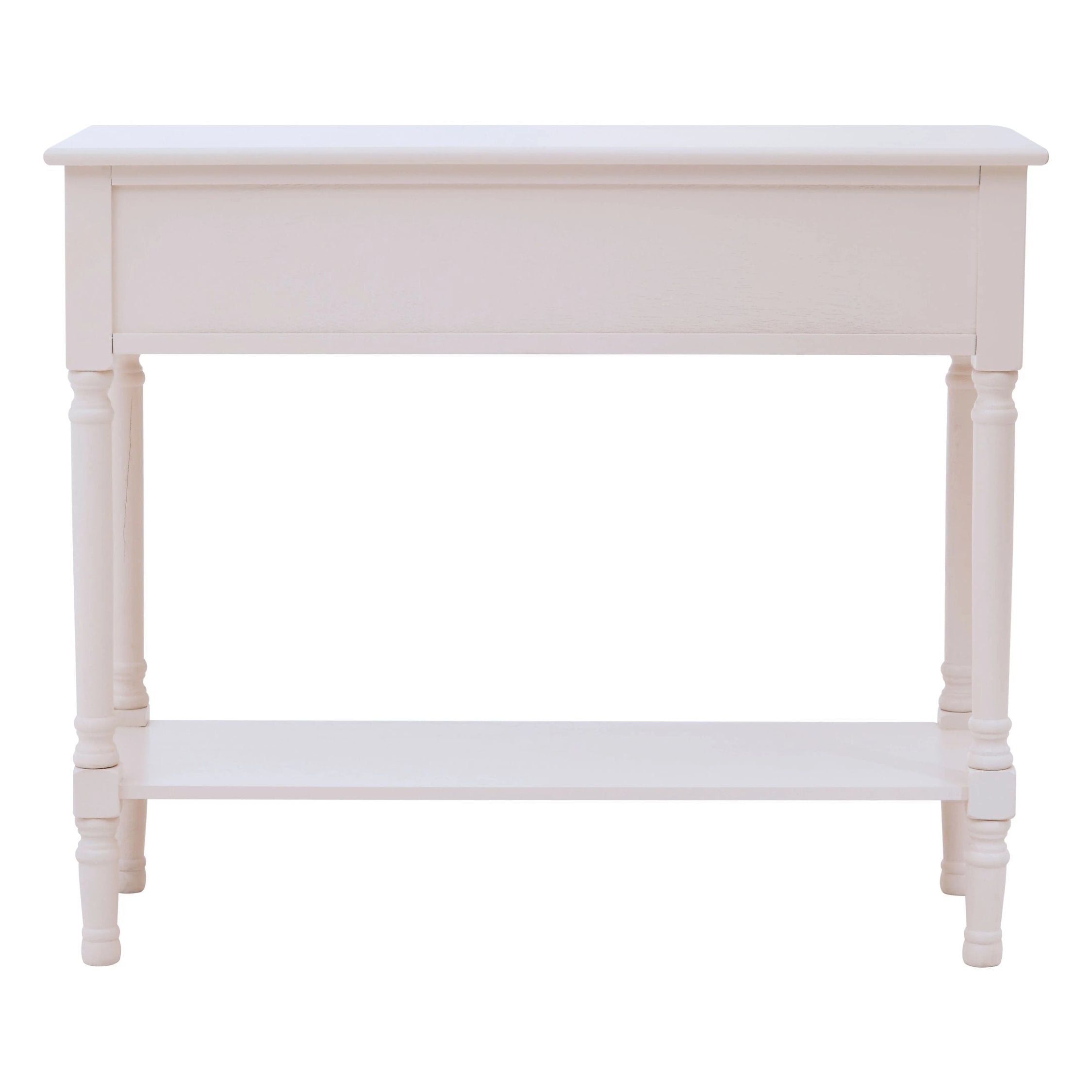 Chelsea White Wood 2 Drawer Console Table 90 x 33 x 75cm