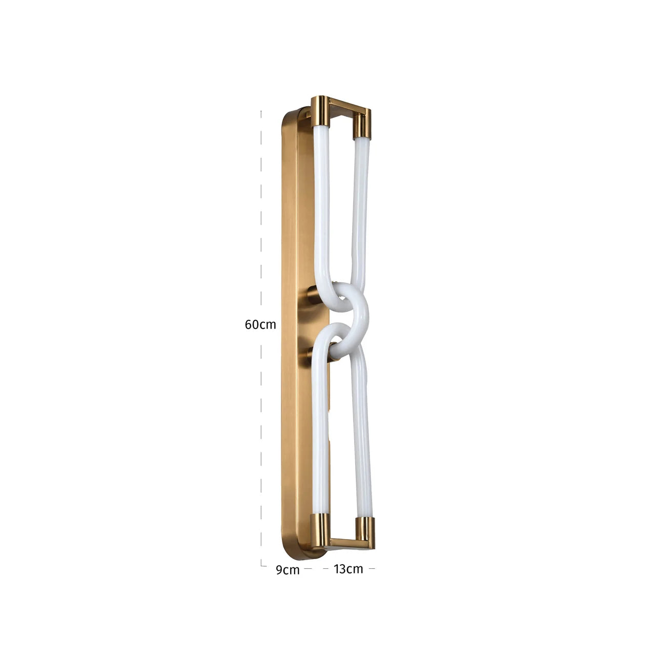 Richmond Interiors Lysa Brushed Gold Led Wall Light