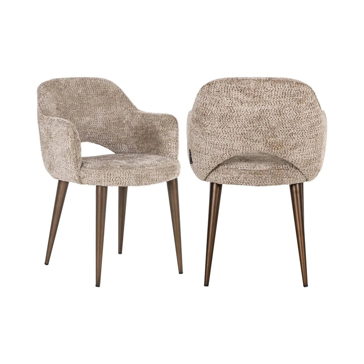 Richmond Interiors Delphina Taupe Boucle Dining Chair