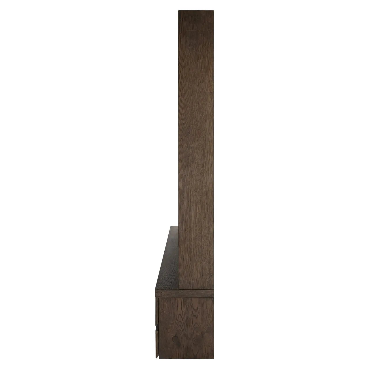 Richmond Interiors Lachance Brown Oak Wood Full Height TV Unit