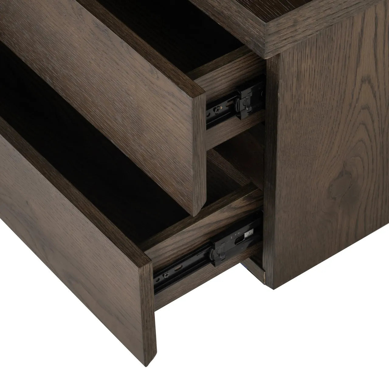 Richmond Interiors Lachance Brown Oak Wood Full Height TV Unit