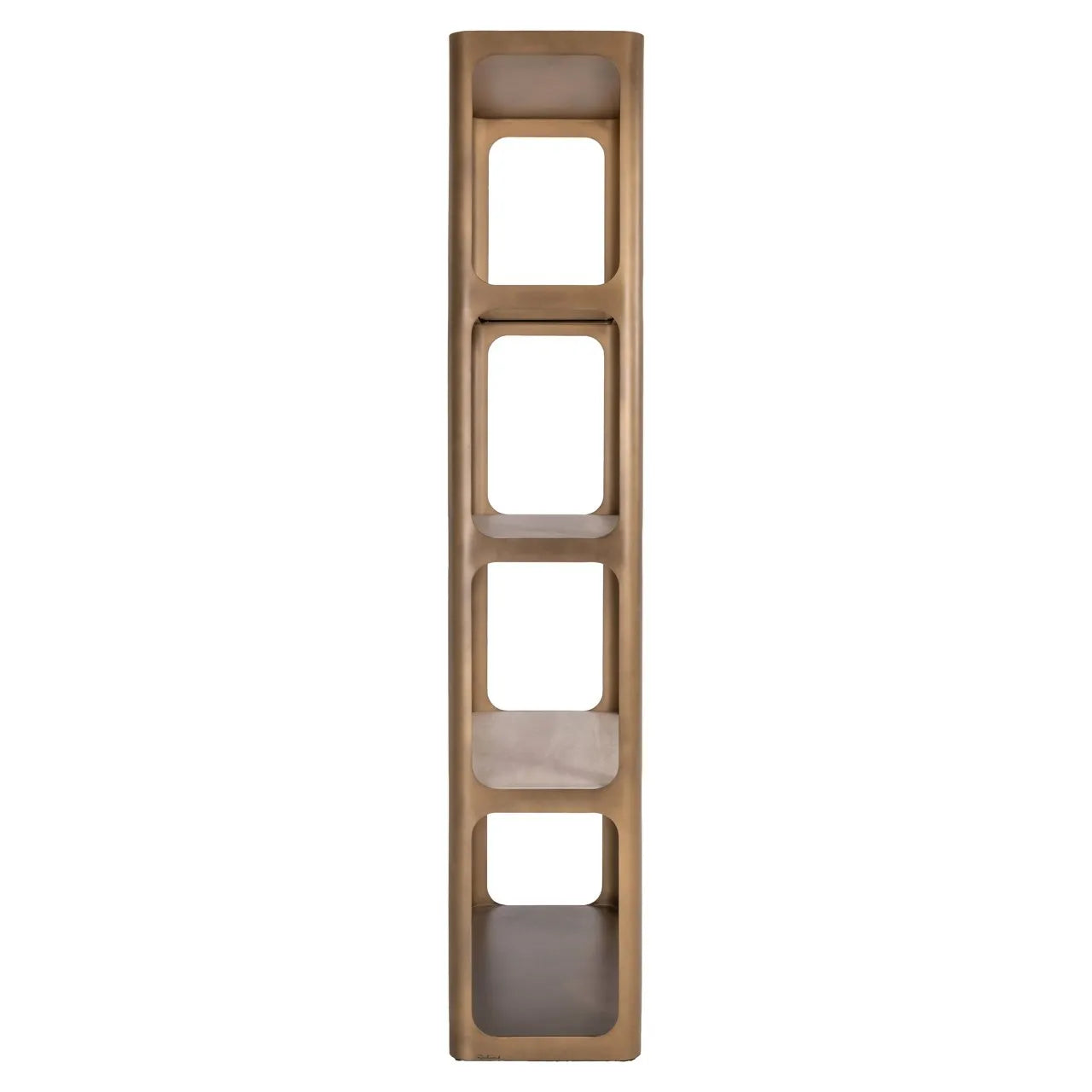 Richmond Interiors Claridge Gold & Travertine Display Unit