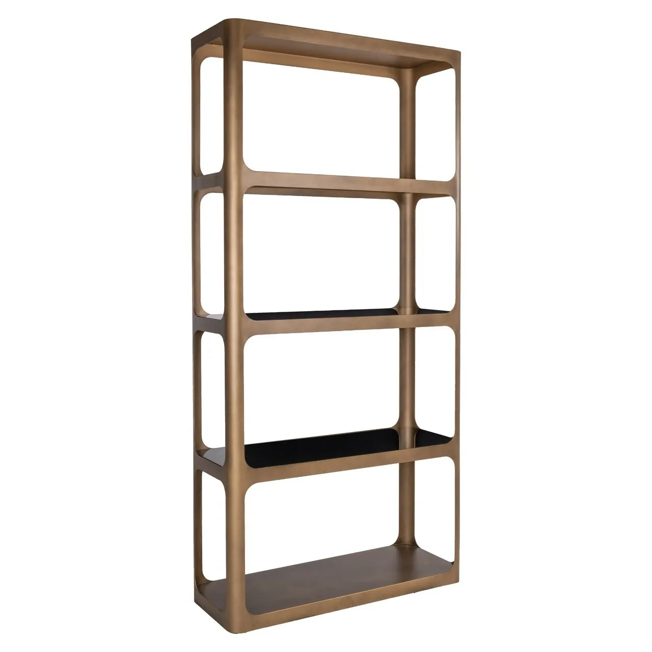 Richmond Interiors Claridge Gold & Travertine Display Unit