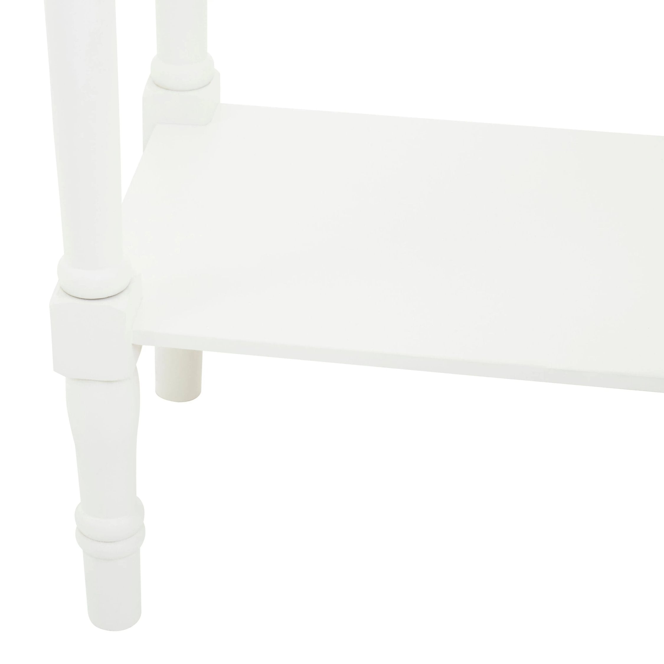 Chelsea White Rectangular Wood Console Table