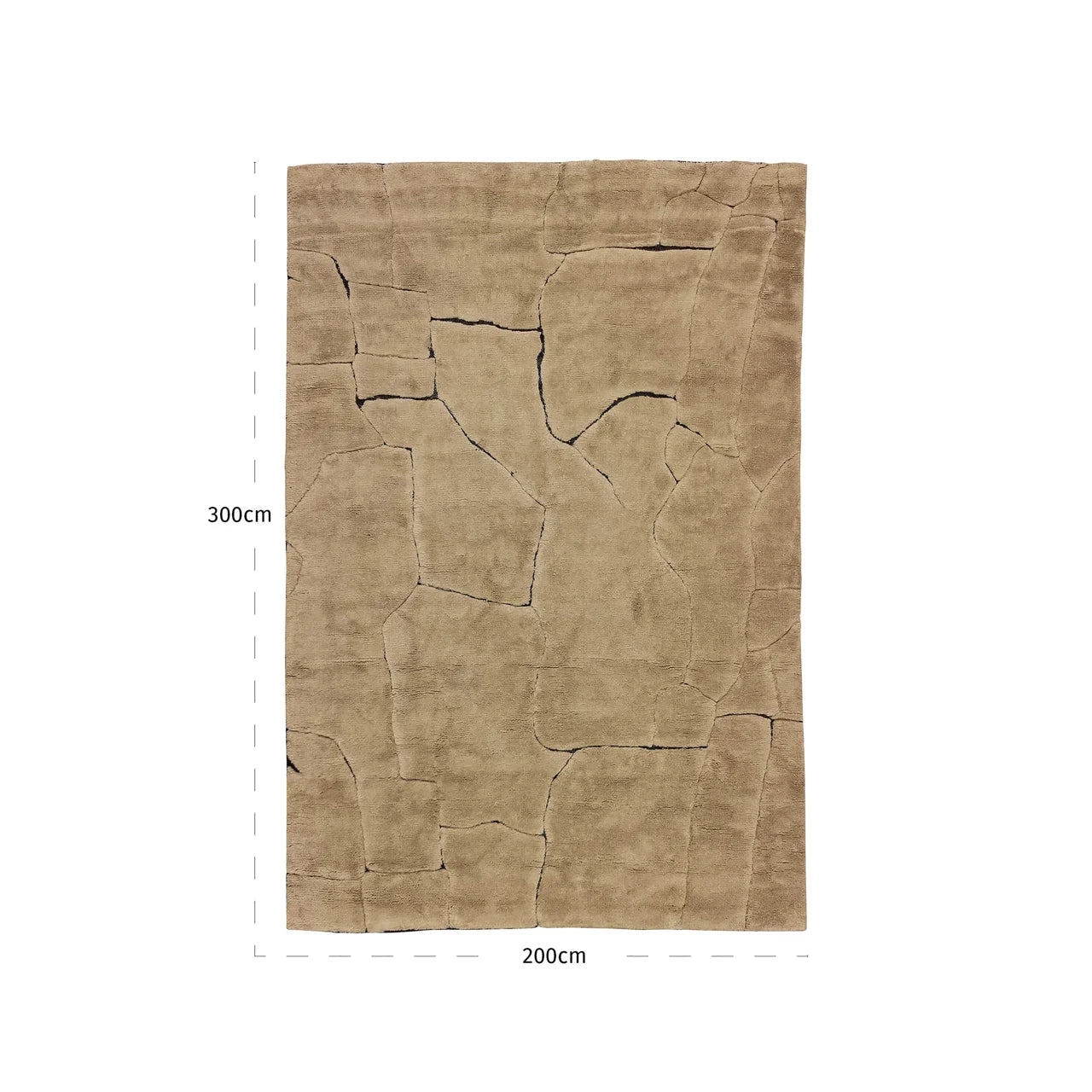 Richmond Interiors Bhawan Brown Wool Rug 200X300cm