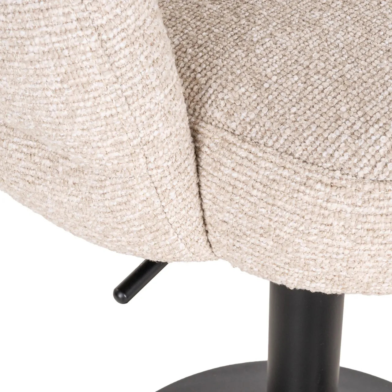 Richmond Interiors Nikki Taupe Boucle Swivel Bar Stool