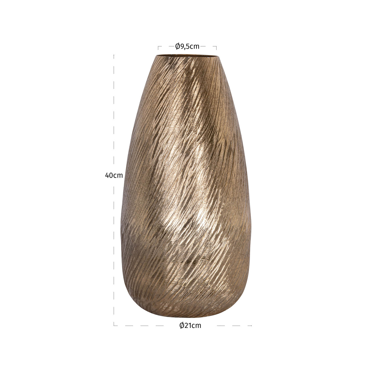 Richmond Interiors Riza Gold Vase