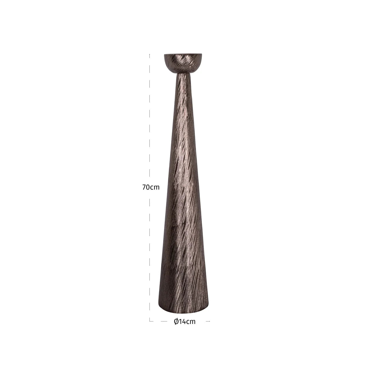 Richmond Interiors Saphira Smoke Candle Holder | Large