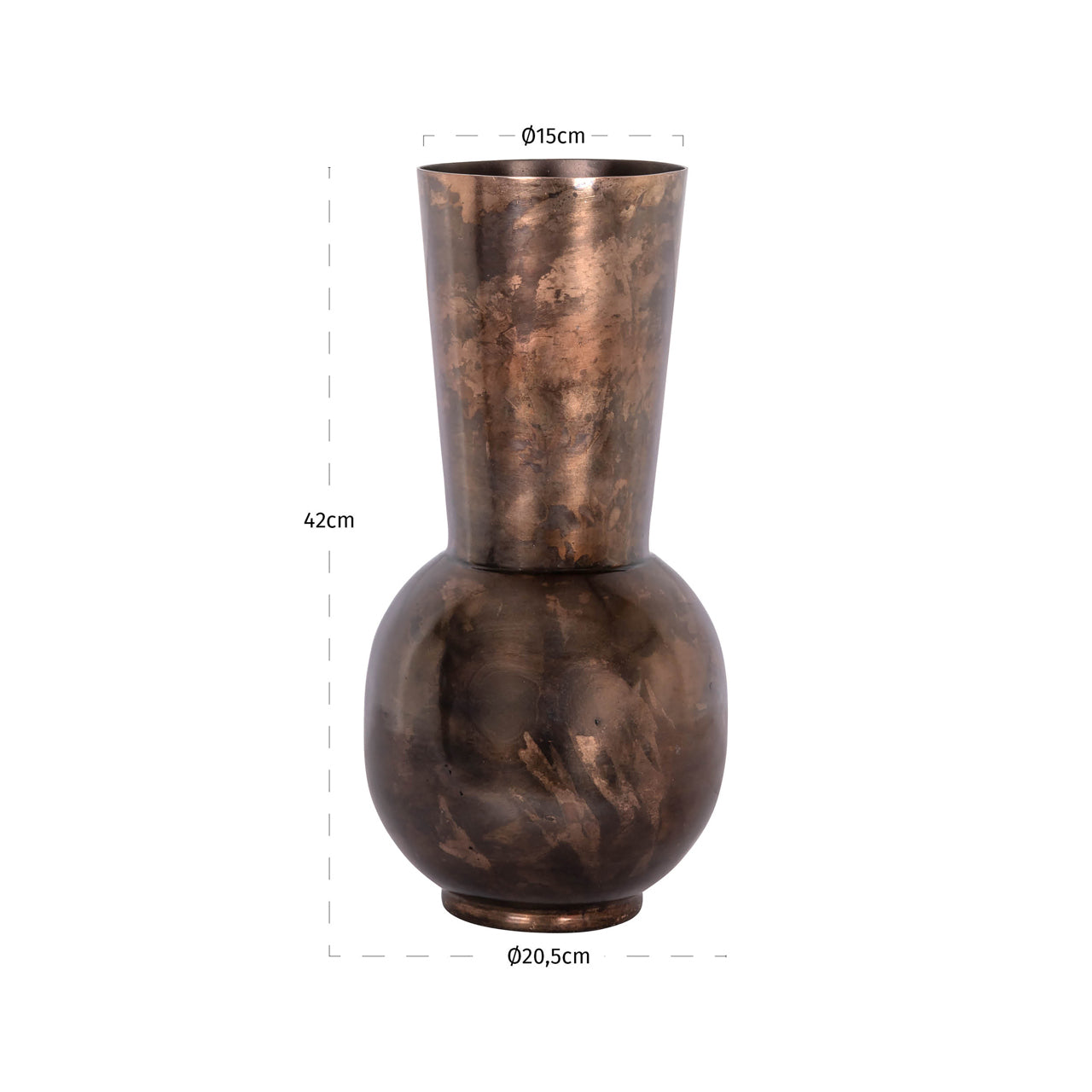 Richmond Interiors Jolise Copper Vase | Small