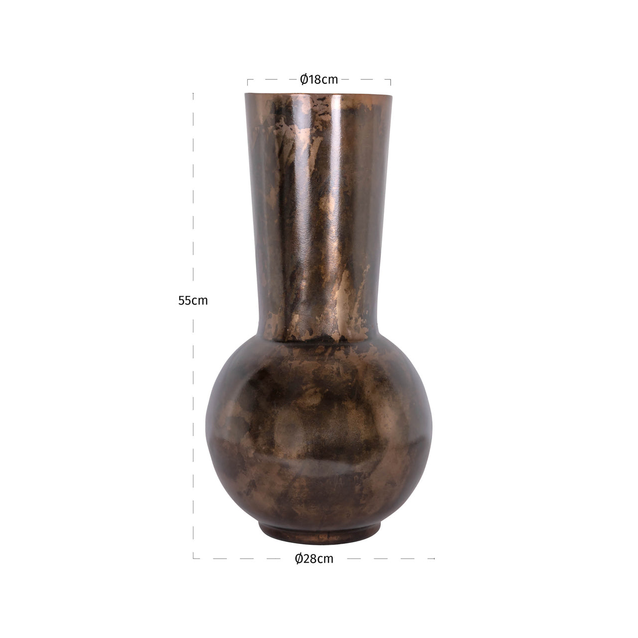 Richmond Interiors Jolise Copper Vase | Large