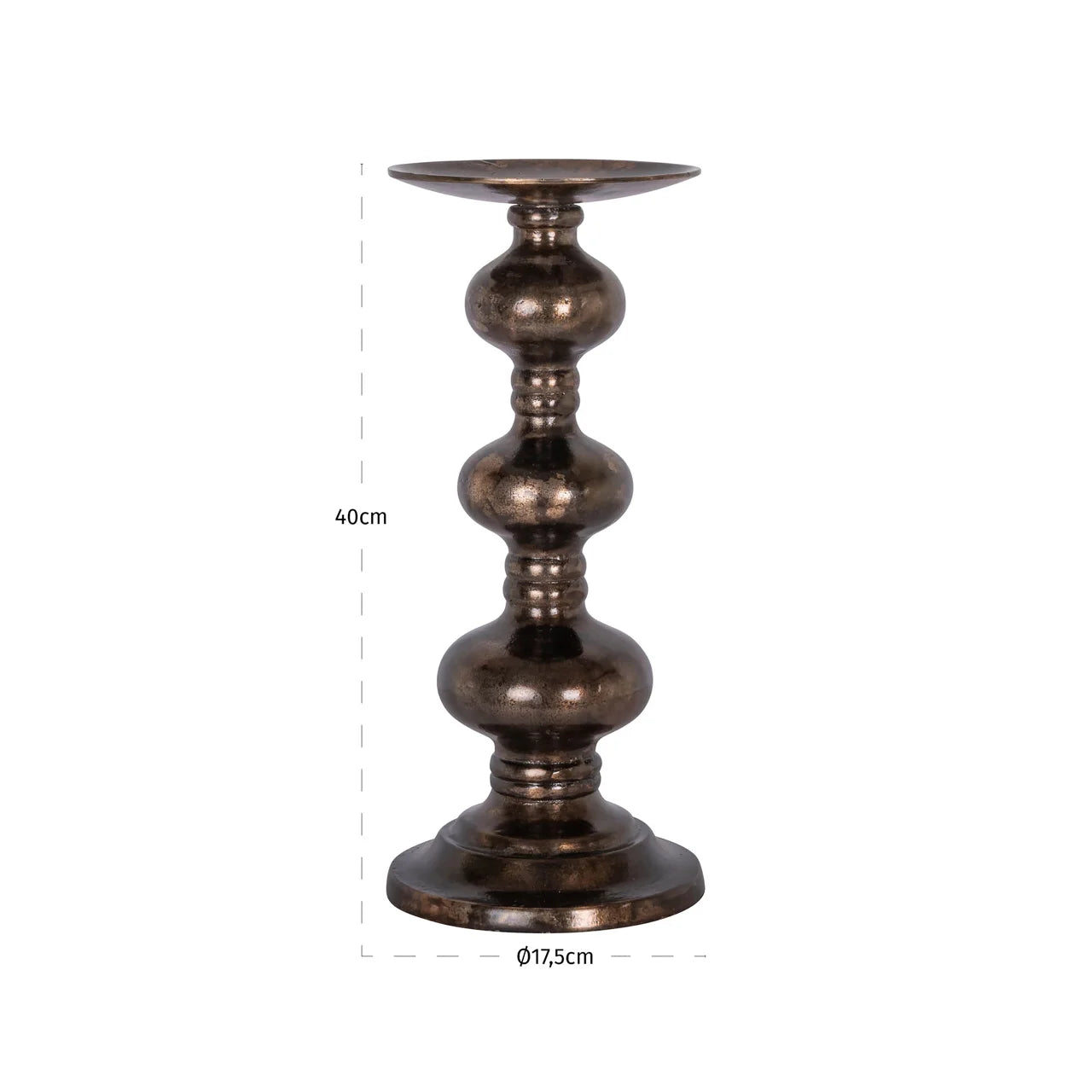 Richmond Interiors Joya Copper Candle Holder | Small