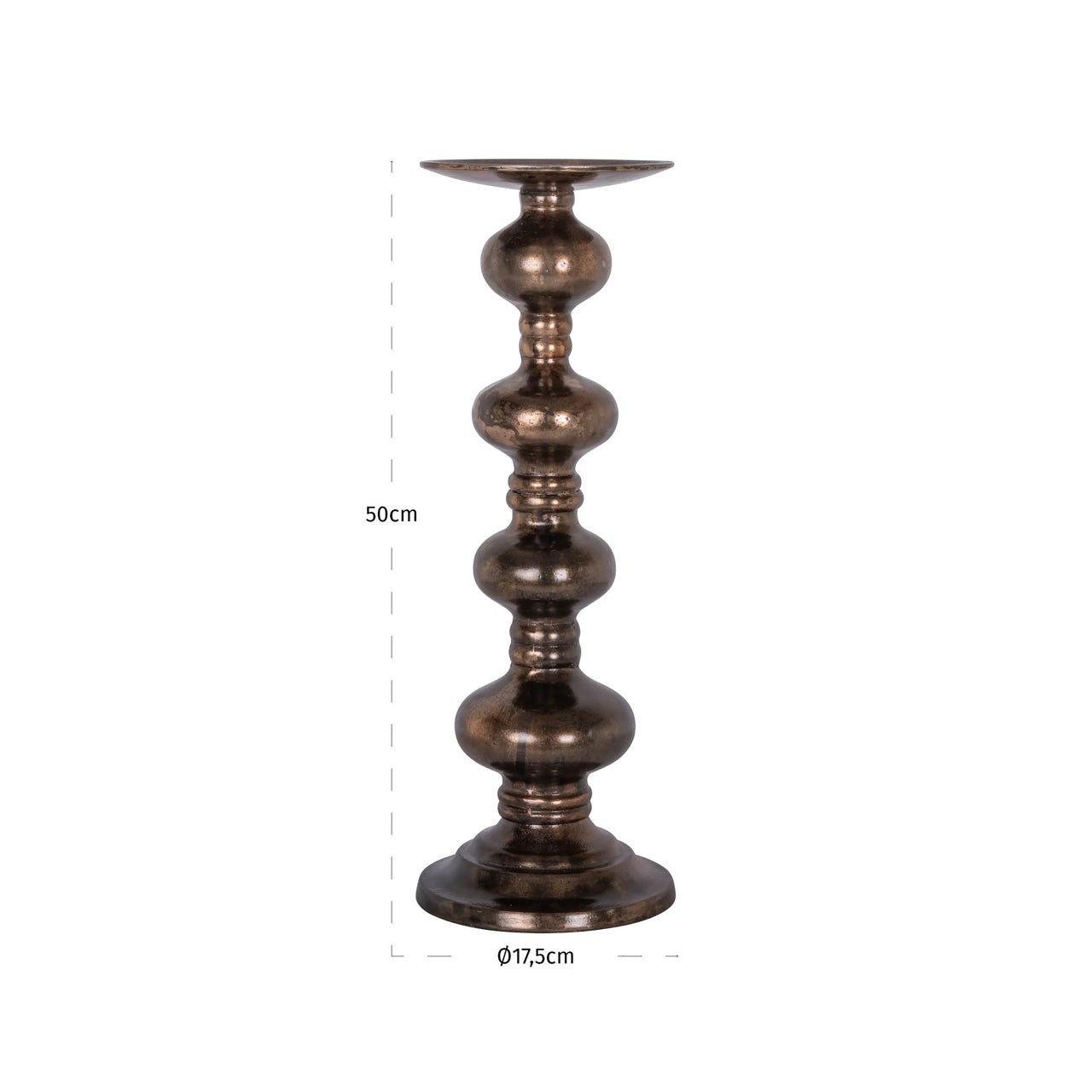 Richmond Interiors Joya Copper Candle Holder | Large
