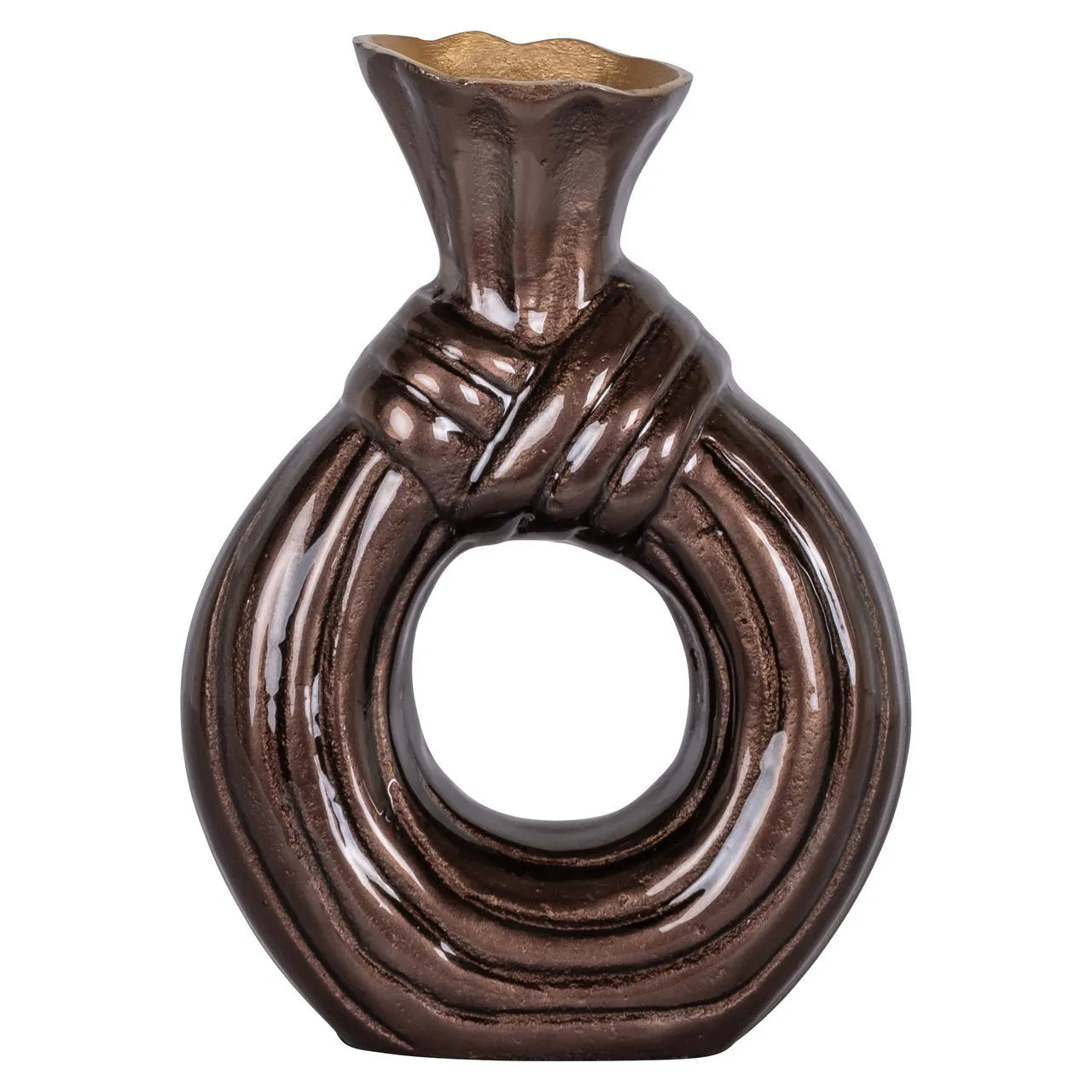 Richmond Interiors Suen Dark Brown Vase | Small