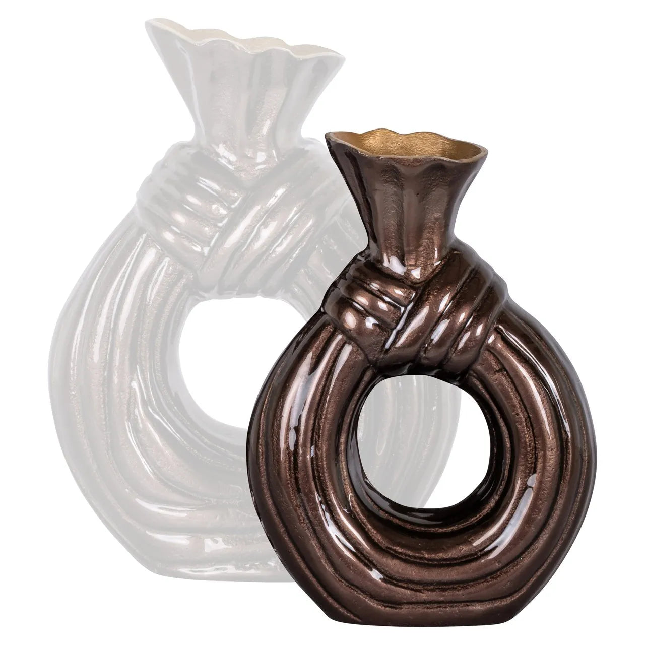 Richmond Interiors Suen Dark Brown Vase | Small