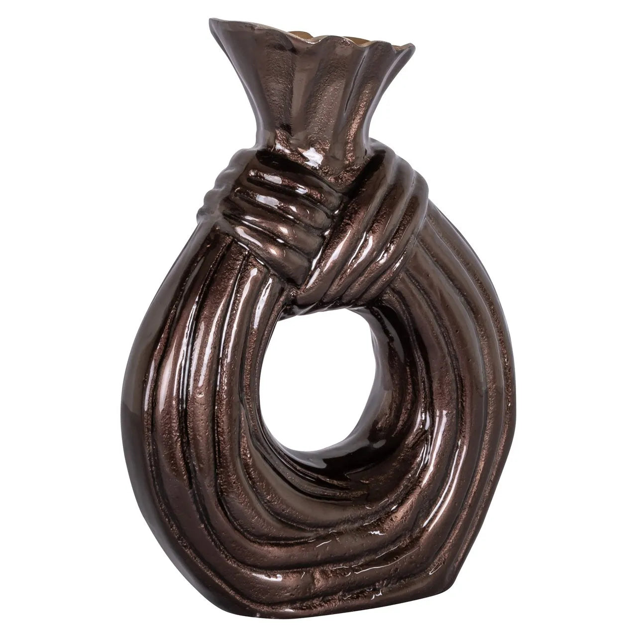 Richmond Interiors Suen Dark Brown Vase | Large