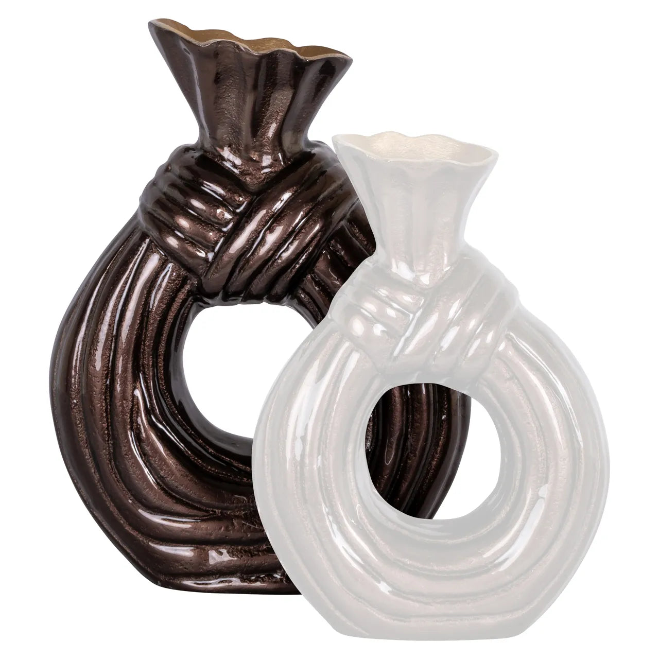 Richmond Interiors Suen Dark Brown Vase | Large