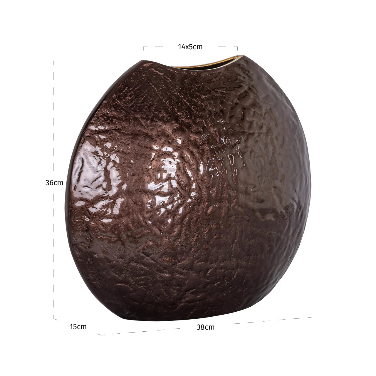 Richmond Interiors Jony Dark Brown Vase