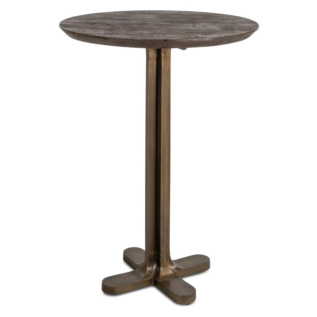Richmond Interiors Revelin Dark Brown Round 80cm Bar Table