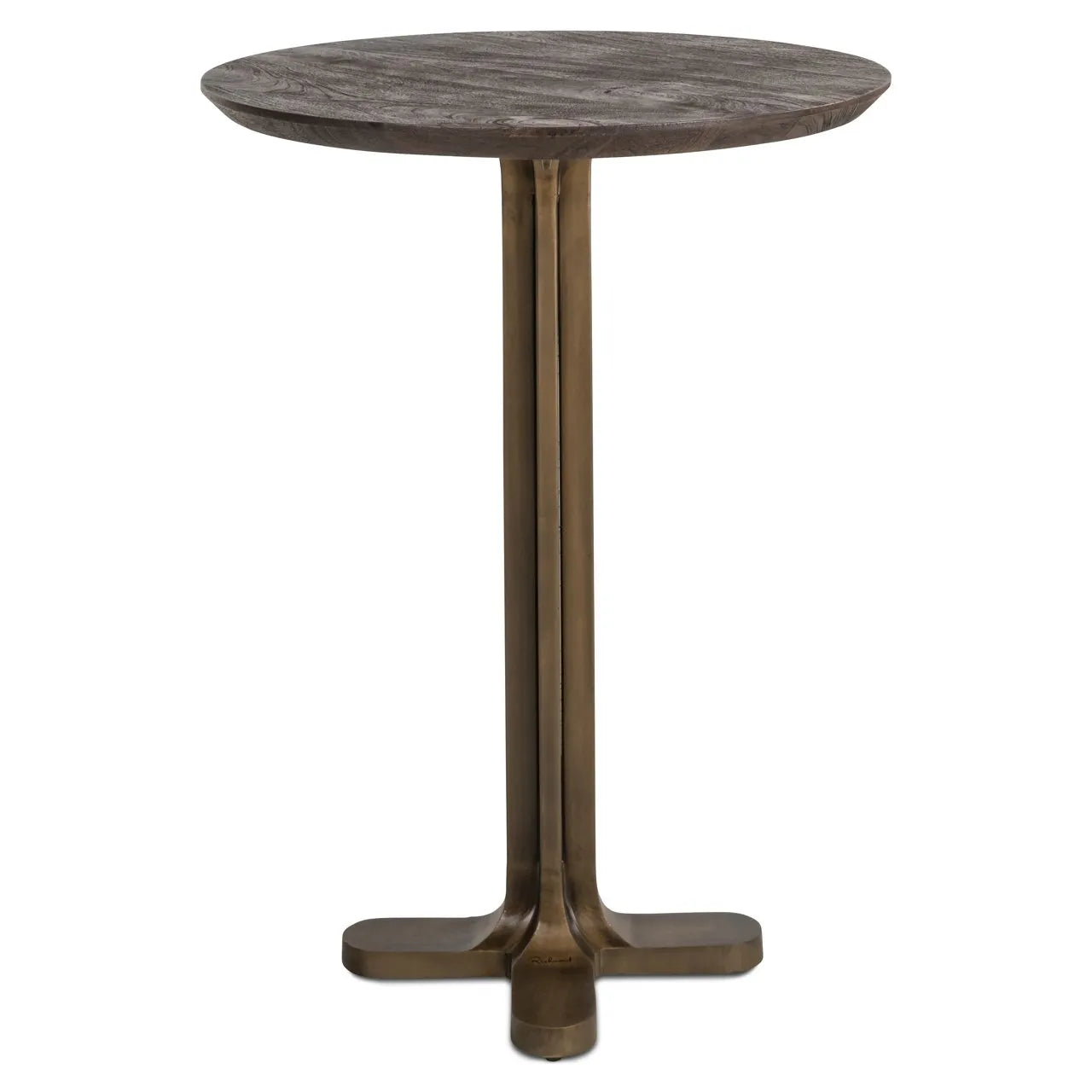 Richmond Interiors Revelin Dark Brown Round 80cm Bar Table