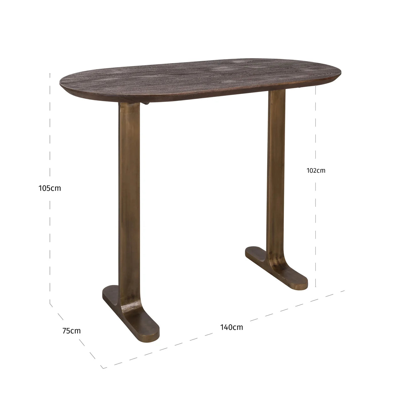 Richmond Interiors Revelin Dark Brown Bar Table