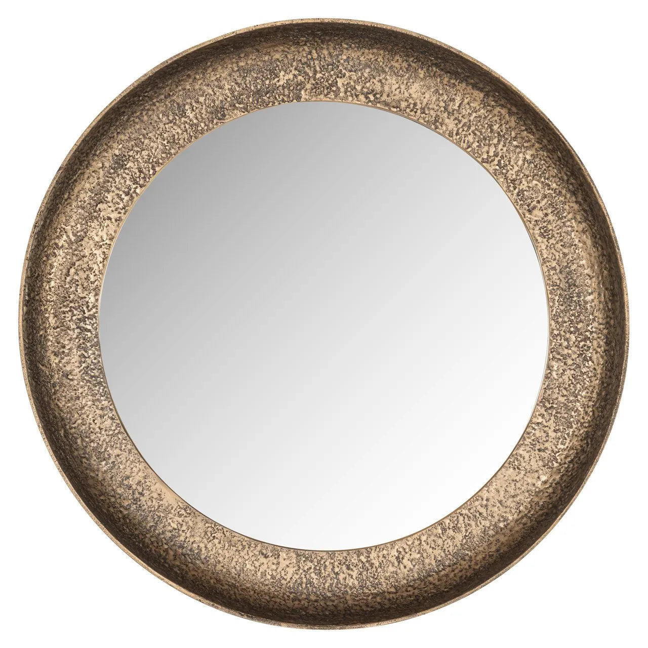 Richmond Interiors Laraya Gold Round Wall Mirror