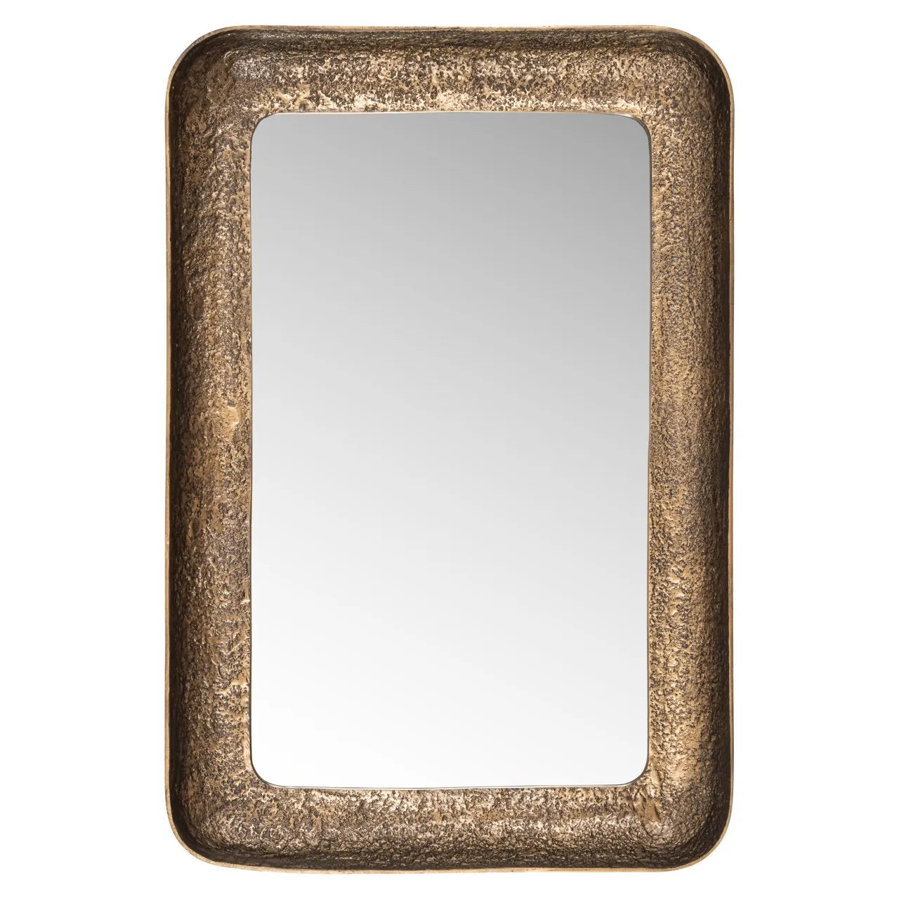 Richmond Interiors Loan Antique Brass Wall Mirror