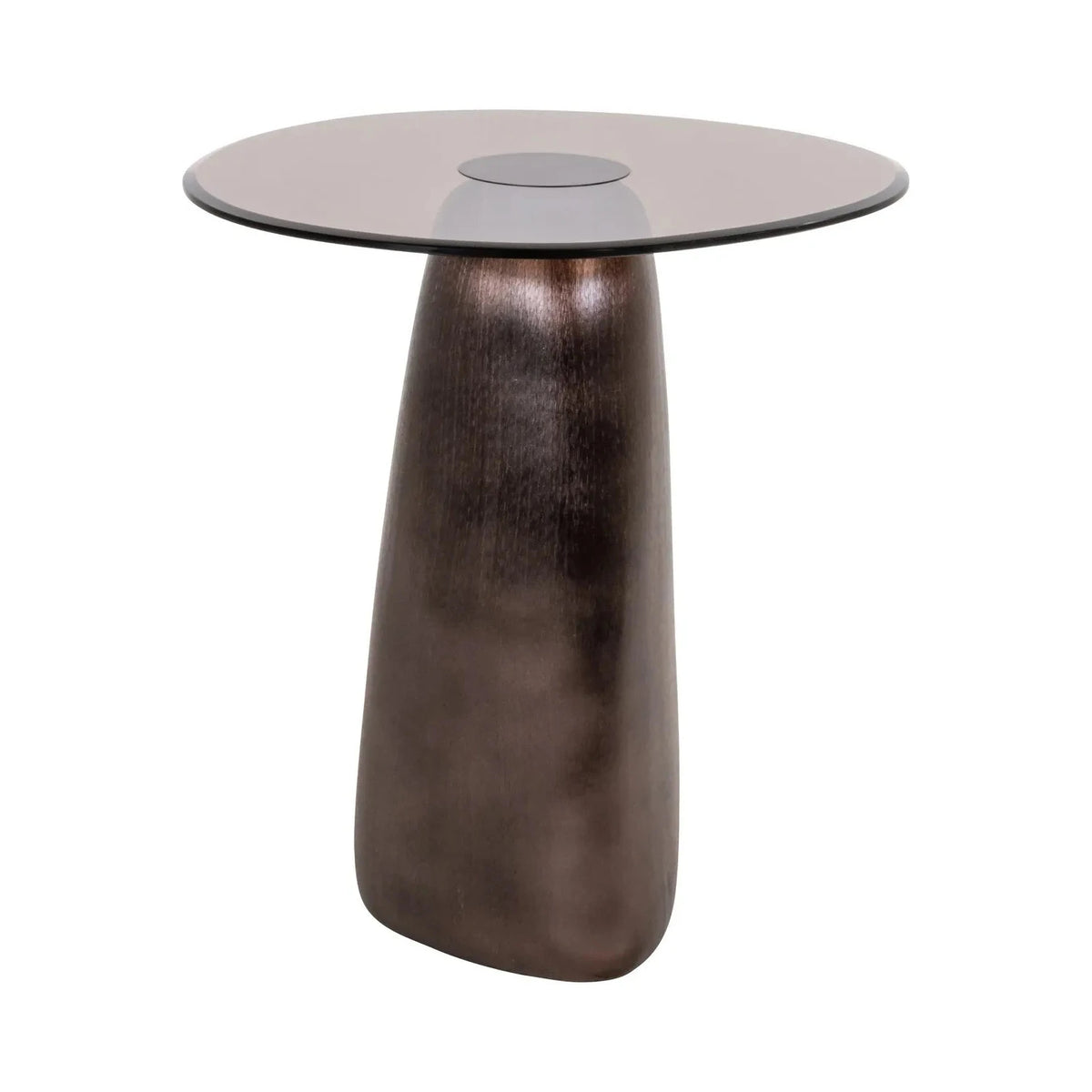 Richmond Interiors Hayden Bronze & Glass Side Table
