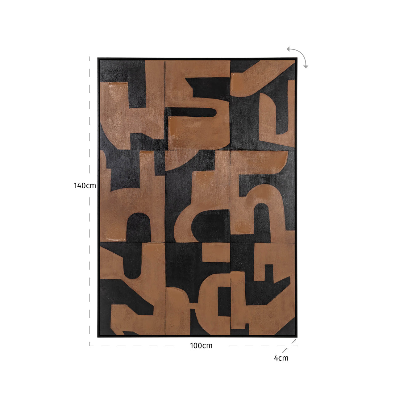 Richmond Interiors Cascade Brown Wall Art