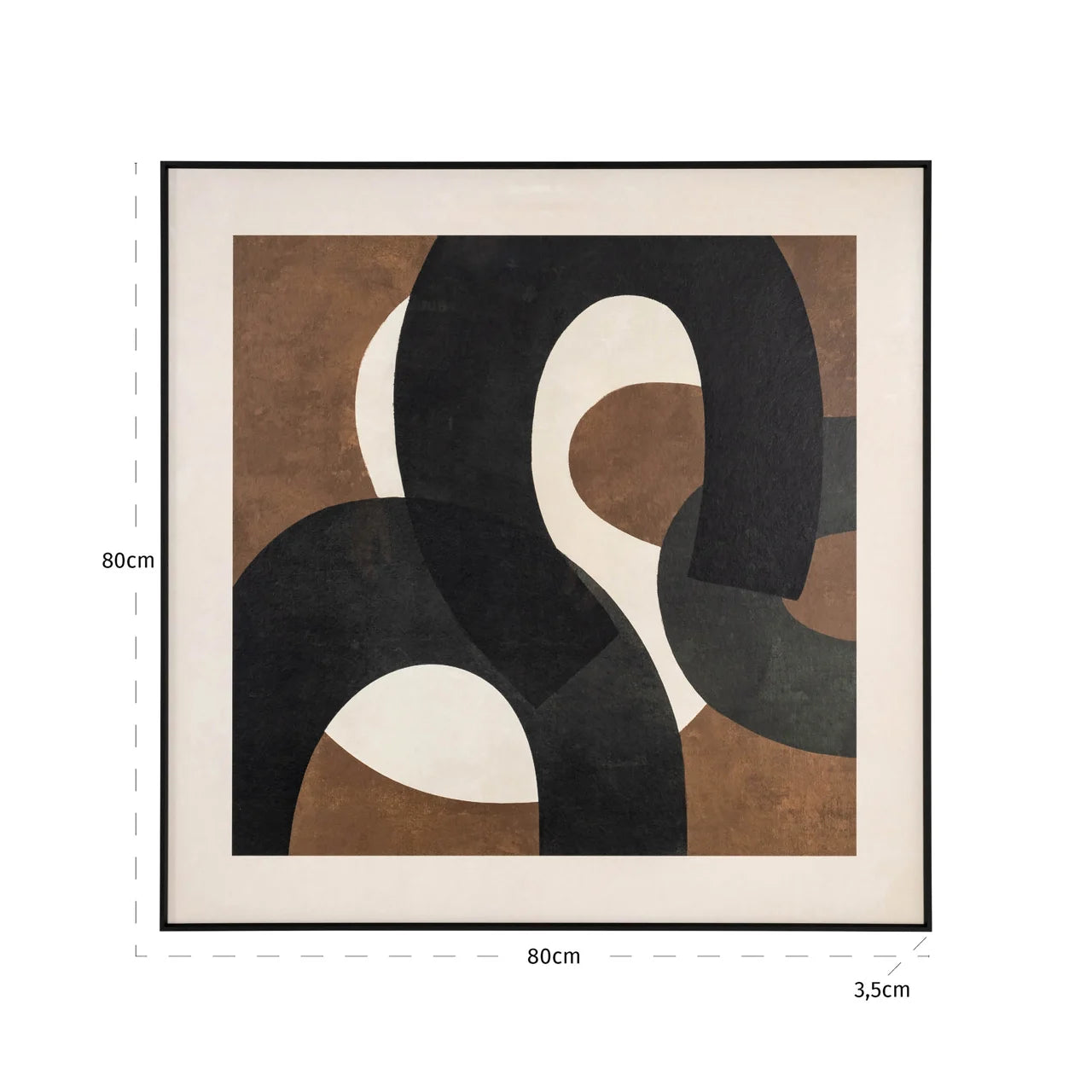 Richmond Interiors Euphoria Brown Left Wall Art