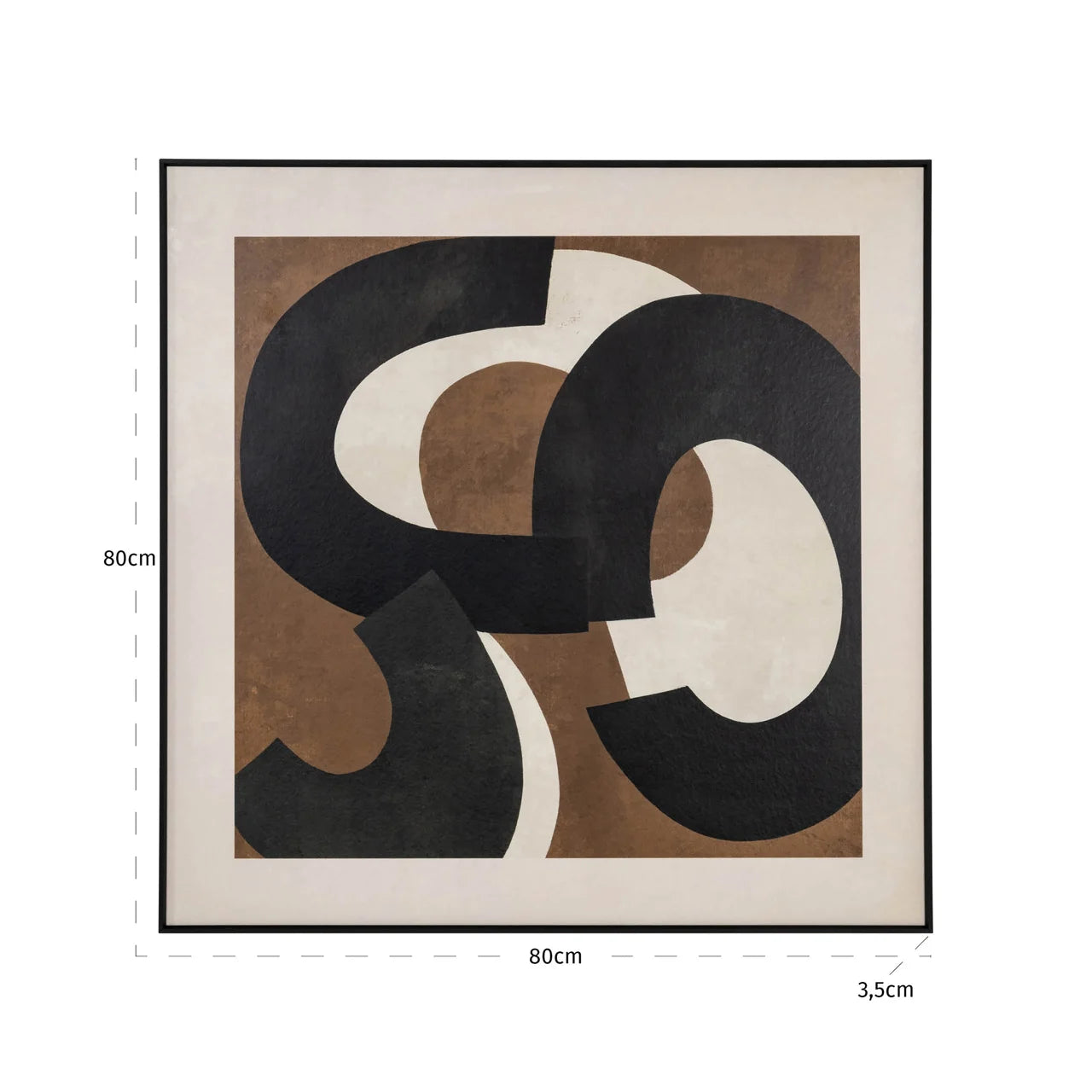 Richmond Interiors Euphoria Brown Right Wall Art