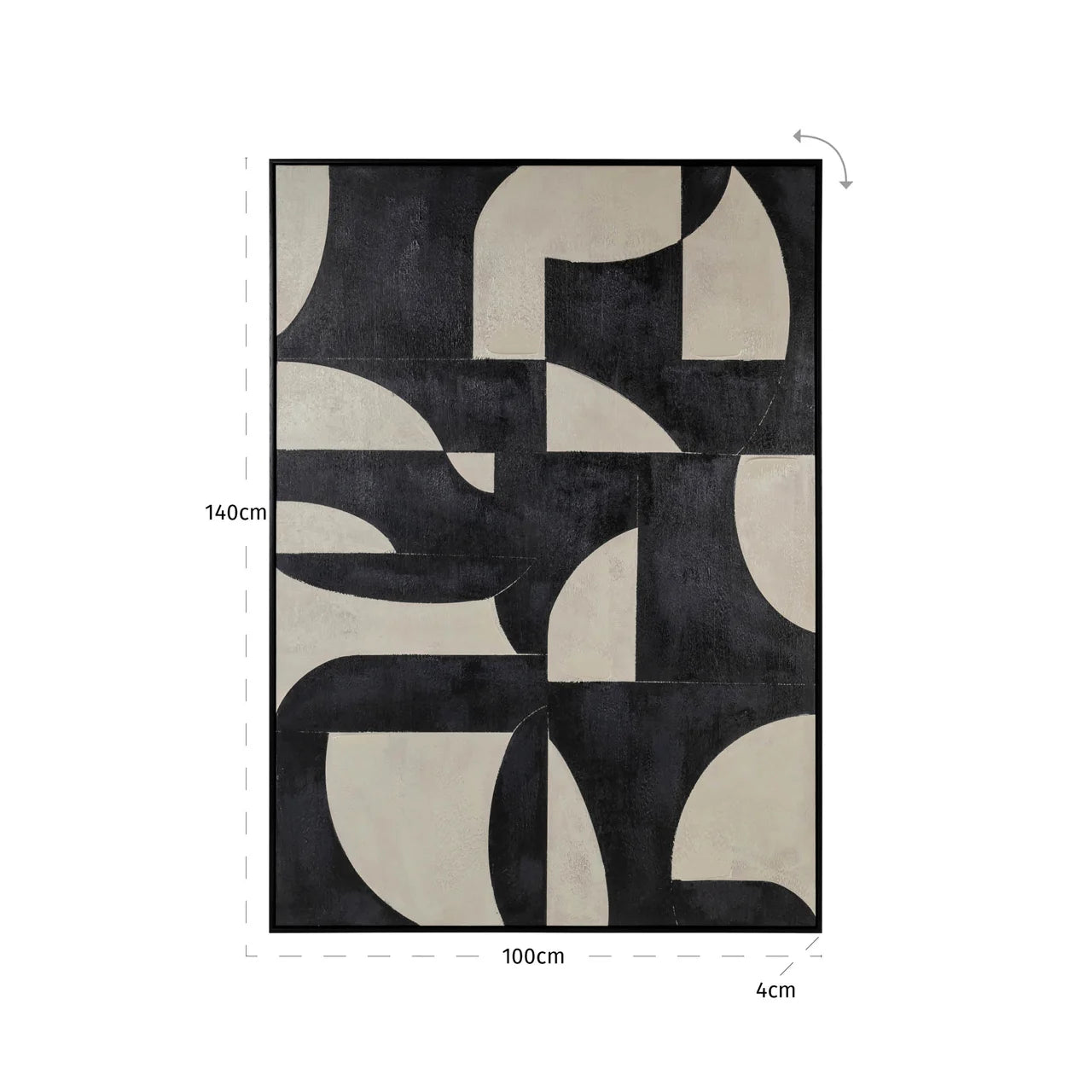 Richmond Interiors Splendor Black Wall Art