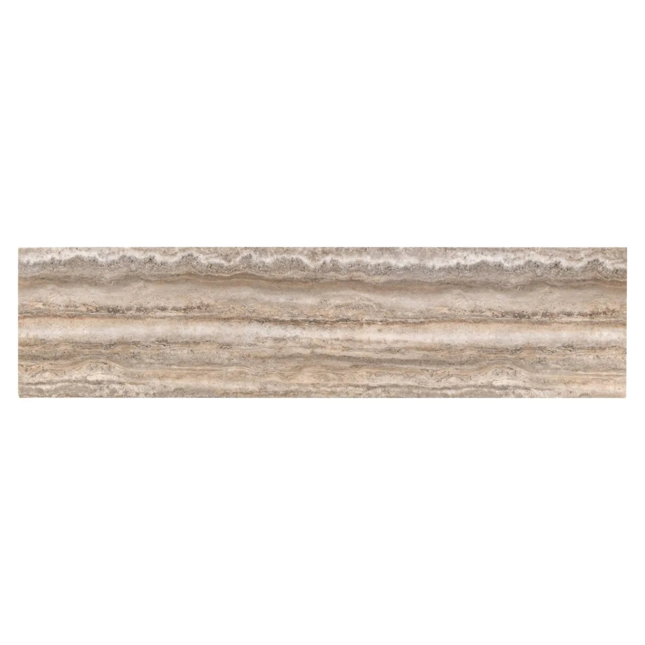 Richmond Interiors Dulce Grey Faux Travertine Console Table