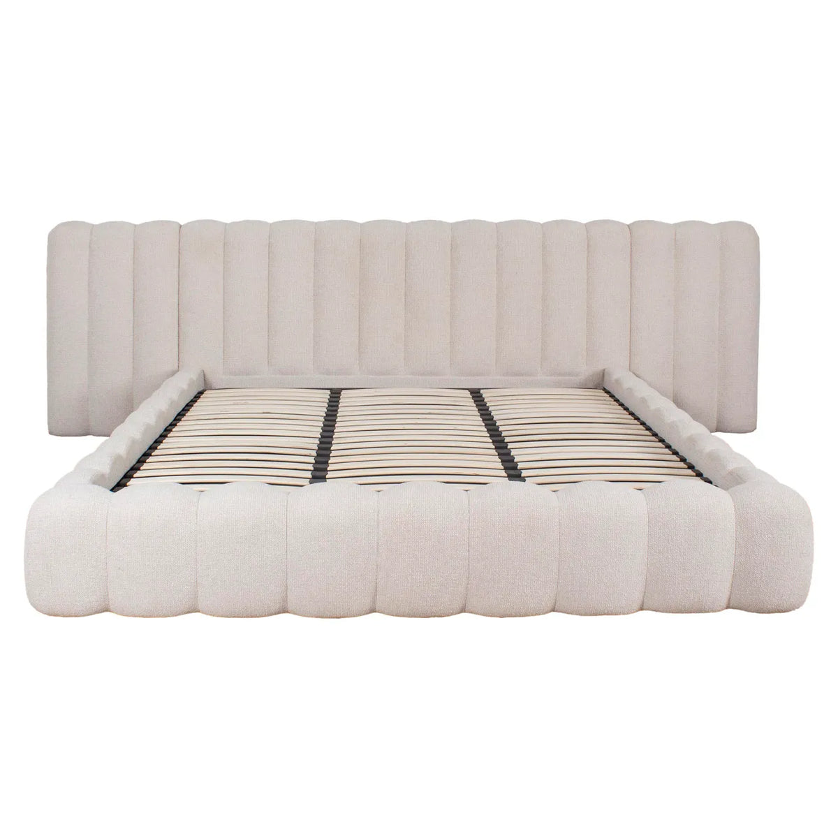 Richmond Interiors Cupidon Cream Boucle Super King Size Storage Bed 180x210cm