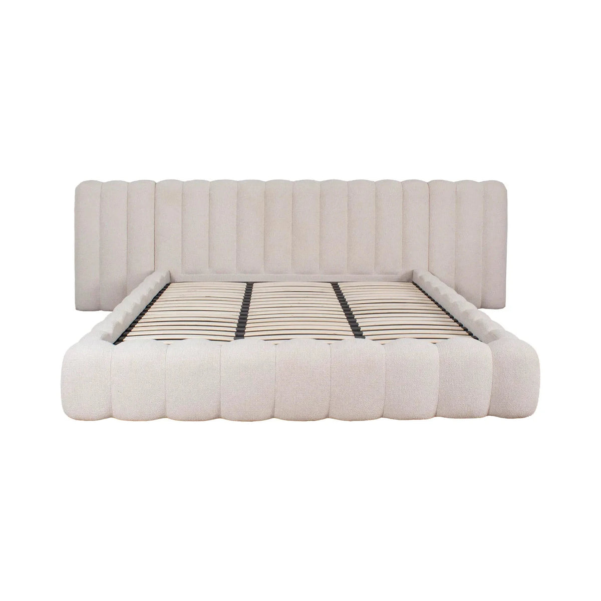 Richmond Interiors Cupidon Cream Boucle Super King Size Storage Bed 180x210cm