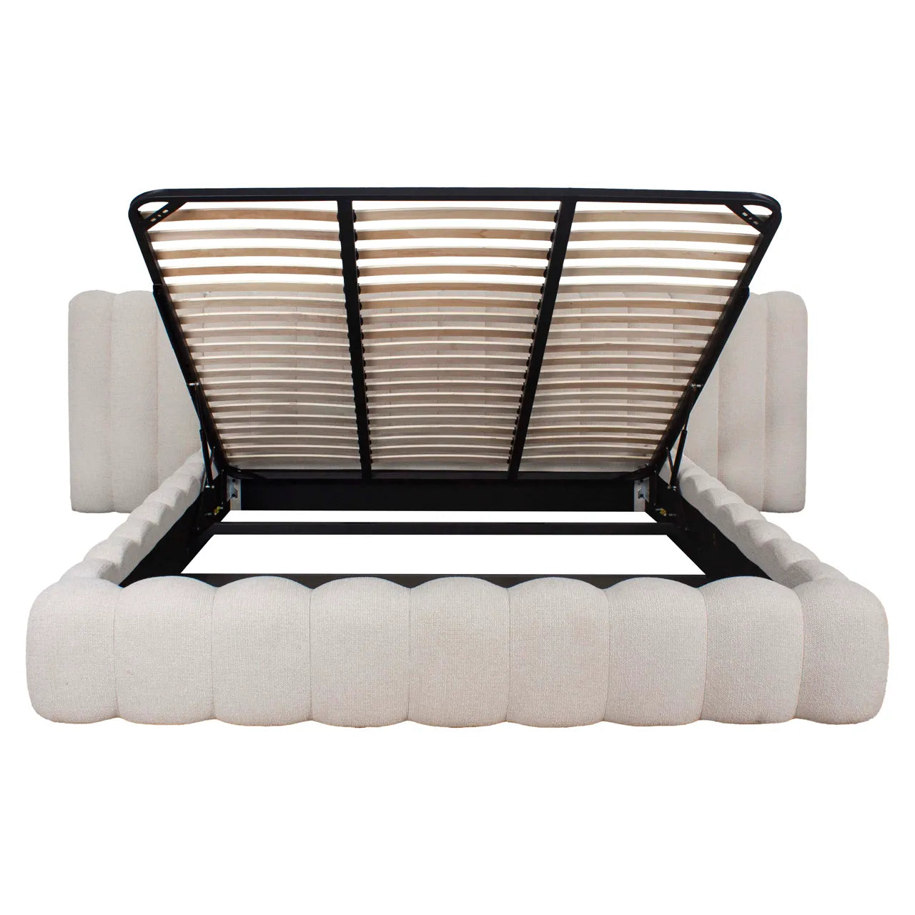 Richmond Interiors Cupidon Cream Boucle Super King Size Storage Bed 180x210cm