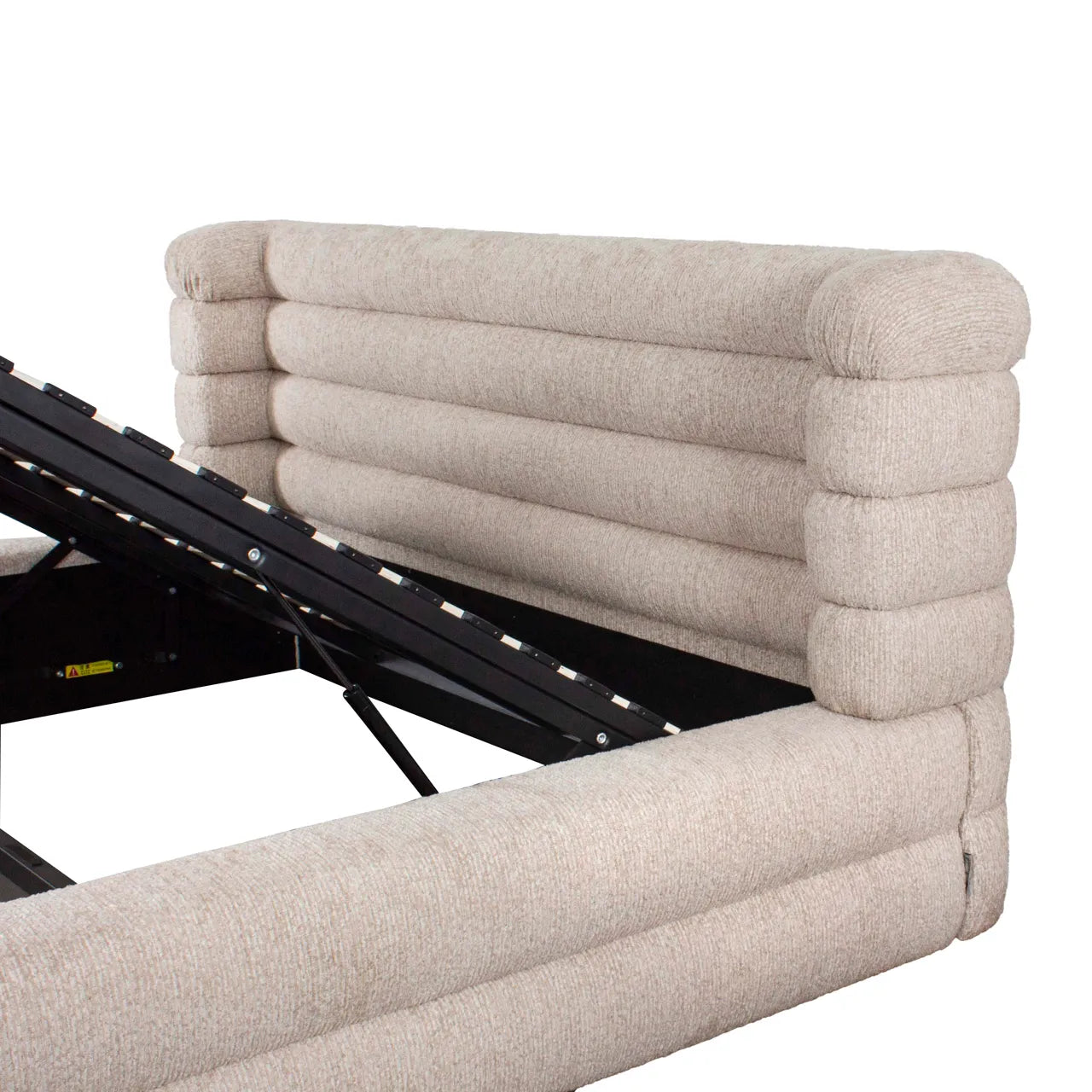 Richmond Interiors Obidis Natural Chenille Super King Size Ottoman Bed 180x210cm