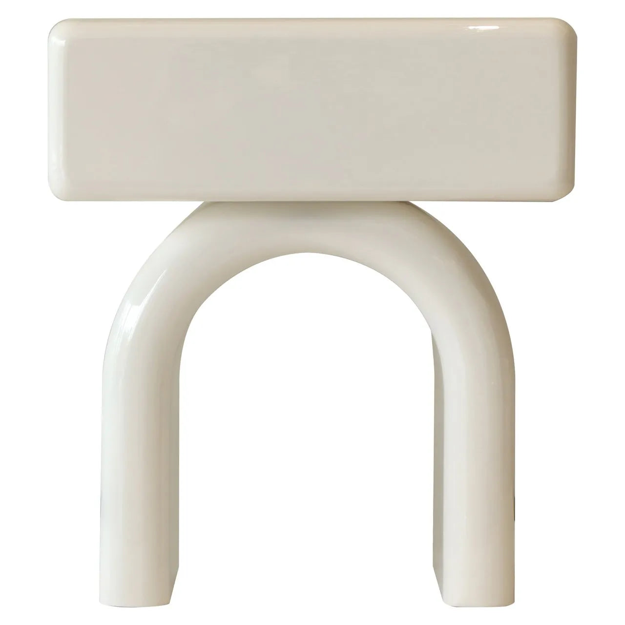 Richmond Interiors Bennet Coconut Milk White Bedside Table