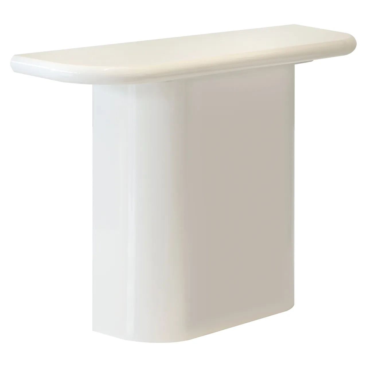 Richmond Interiors Blake Coconut Milk White Console Table