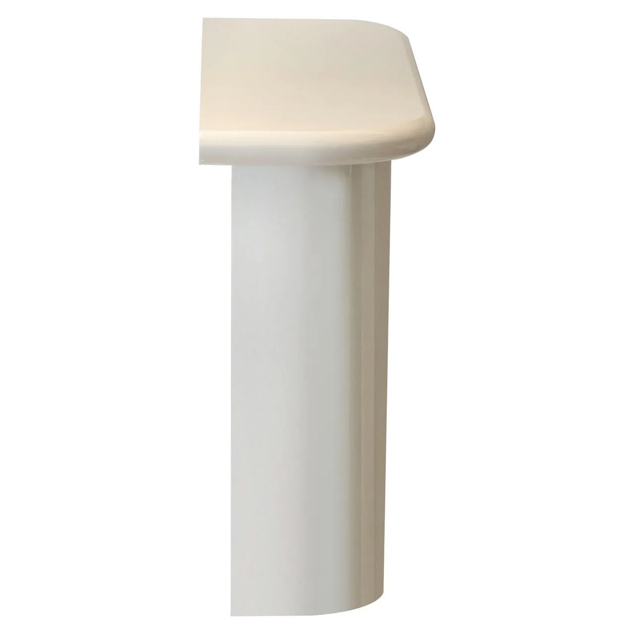 Richmond Interiors Blake Coconut Milk White Console Table