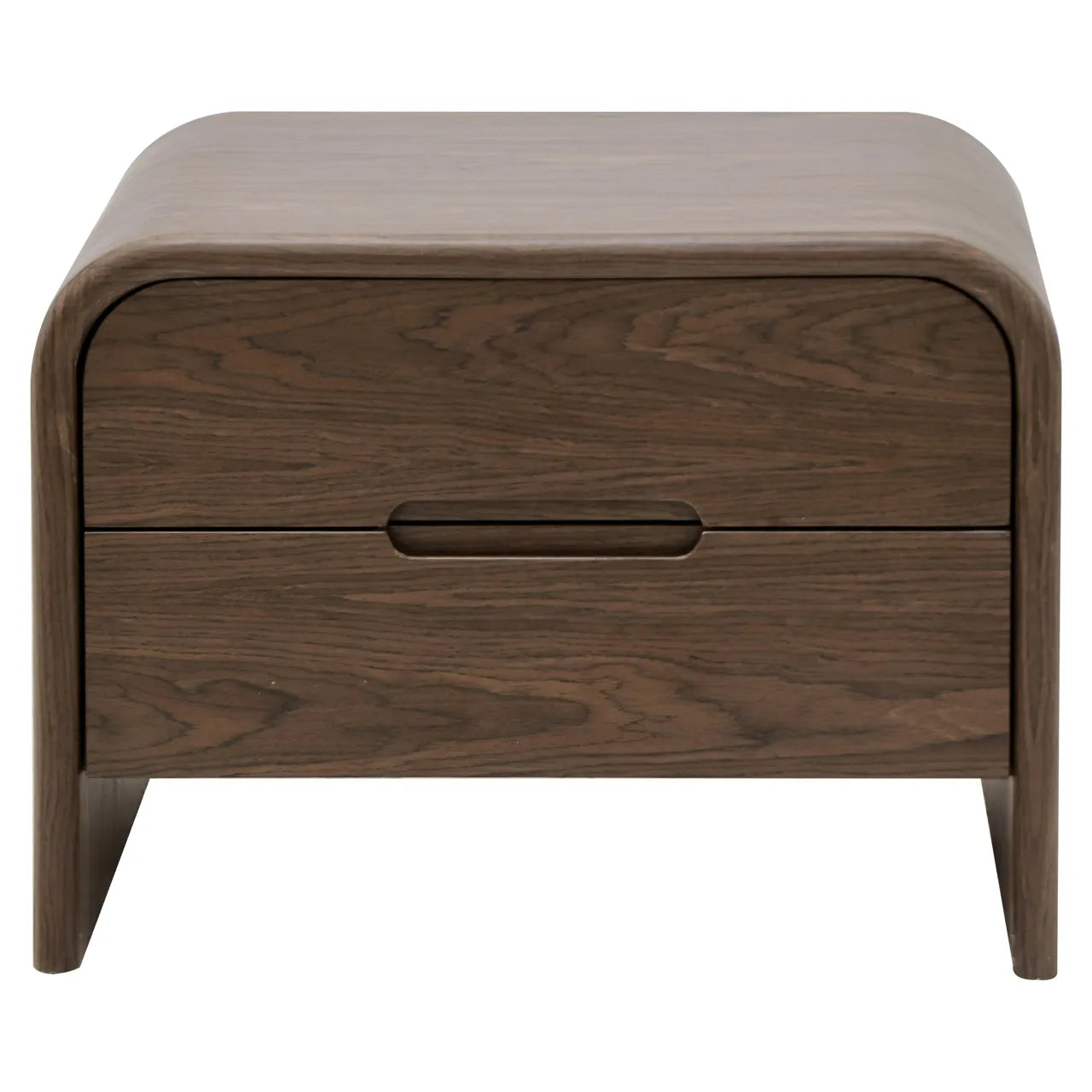 Richmond Interiors Bedford Brown Wood 2 Drawers Bedside Table
