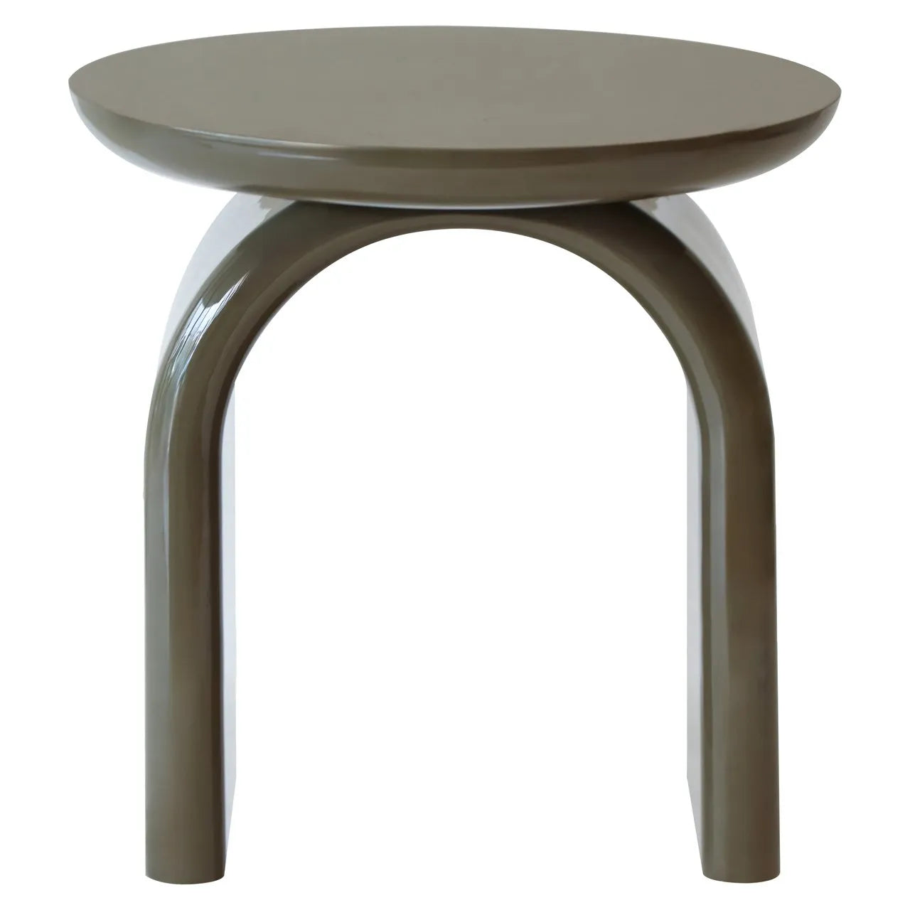Richmond Interiors Merrick Green Gloss Side Table