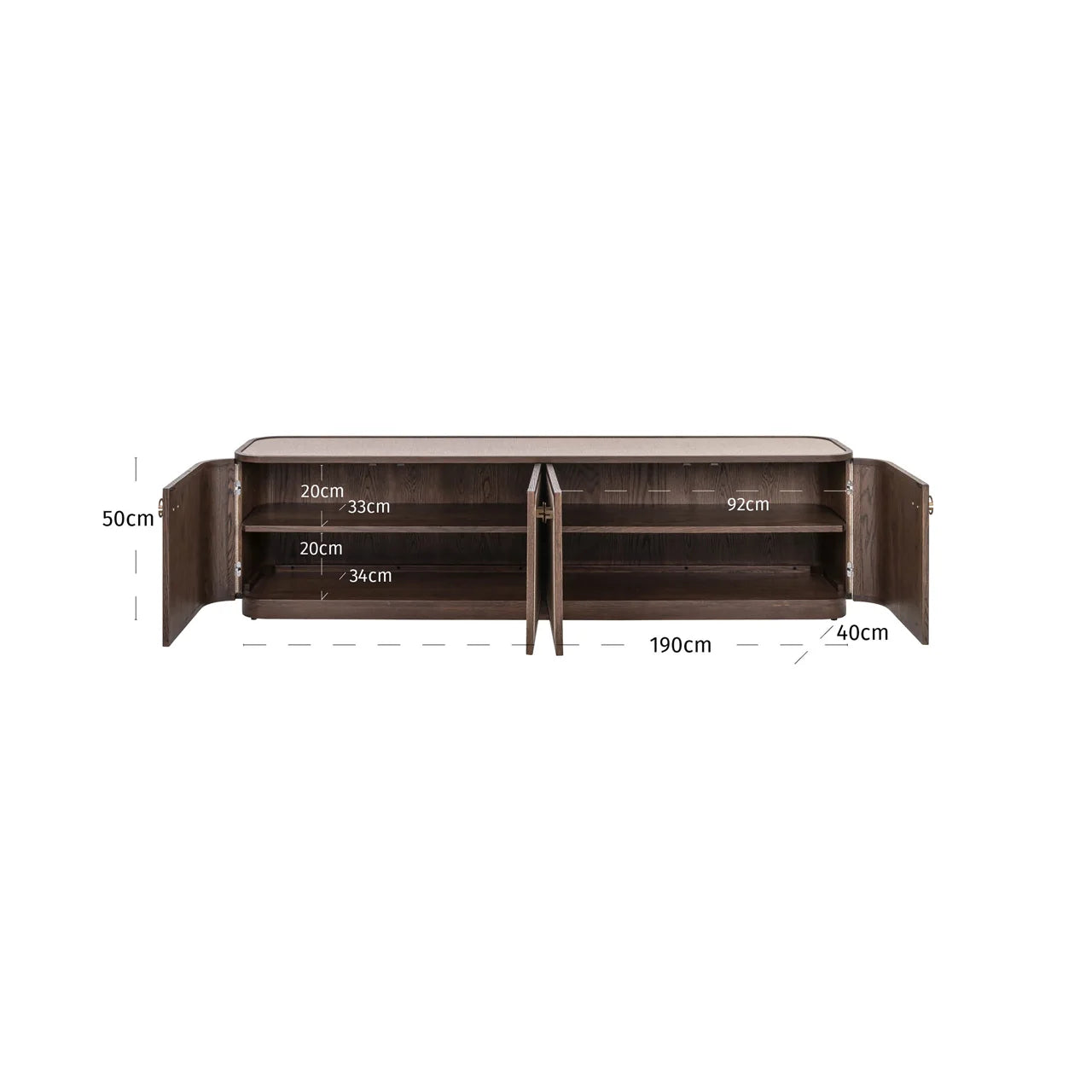 Richmond Interiors Willox Beige 4 Doors TV Unit